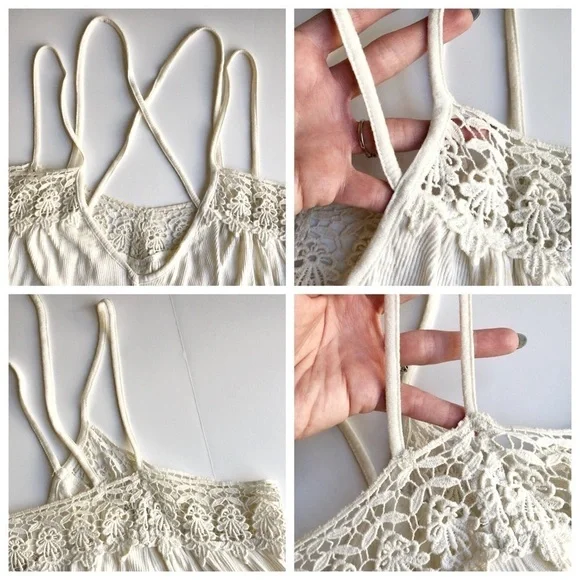 Sun & Shadow Crochet Trim Off the Shoulder Top - Picture 8 of 10
